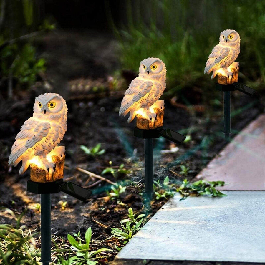 Creative Owl Garden Solar Night Lamp - Image 2