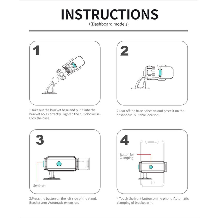 360 Rotating Automatic Locking Mobile Phone Holder - Image 12