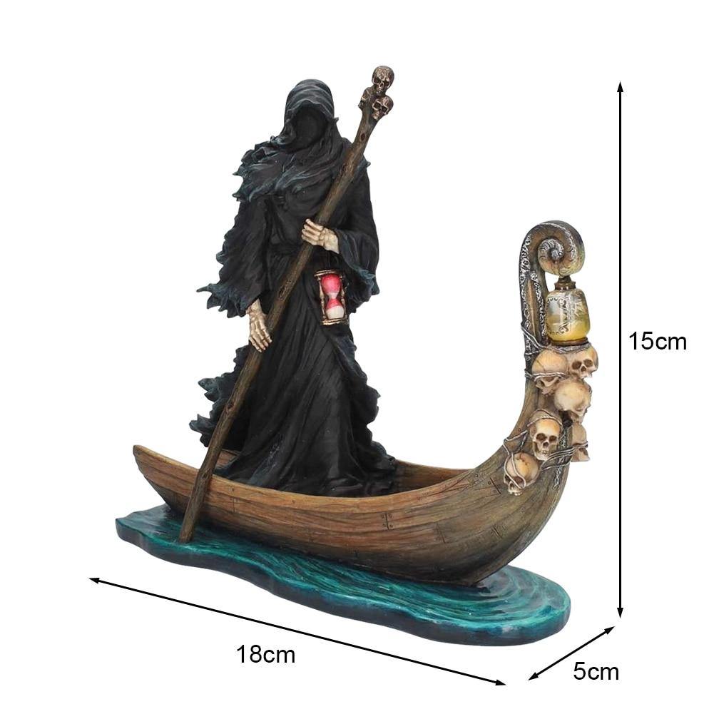 Scary Man Boat Resin Figurine Home Decor