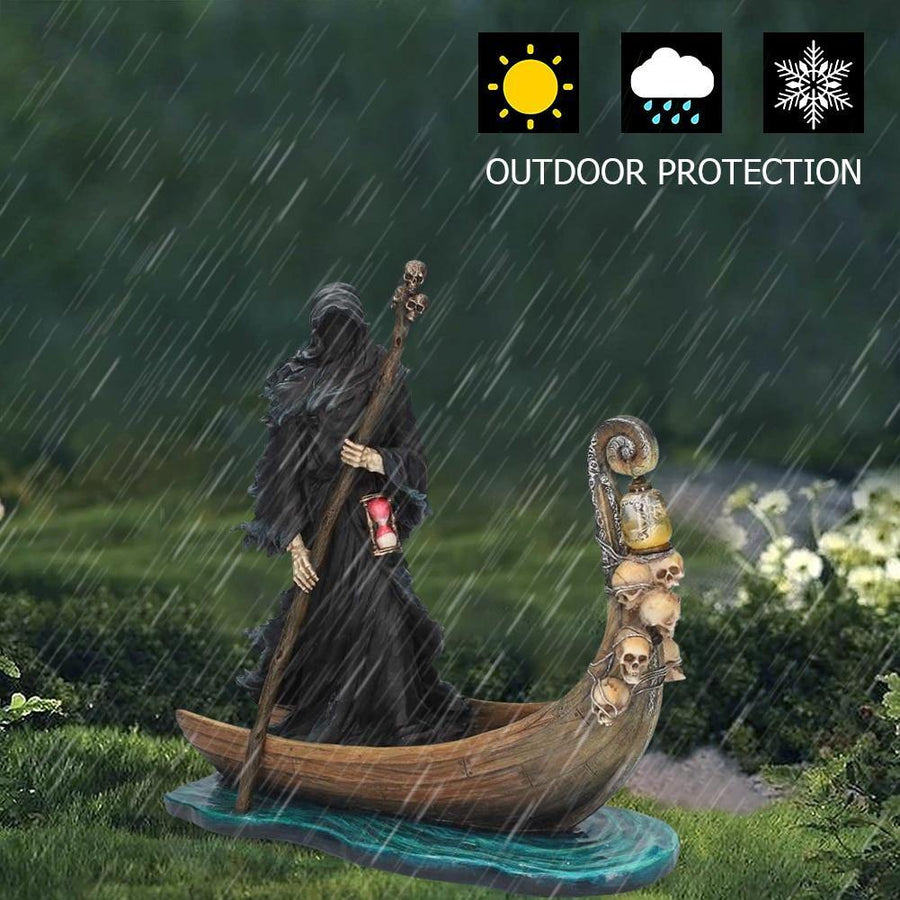Scary Man Boat Resin Figurine Home Decor - Image 12