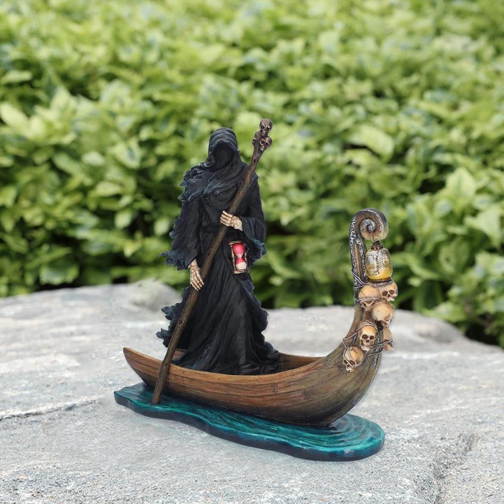 Scary Man Boat Resin Figurine Home Decor