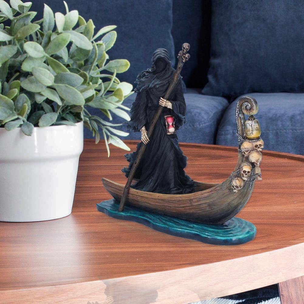 Scary Man Boat Resin Figurine Home Decor