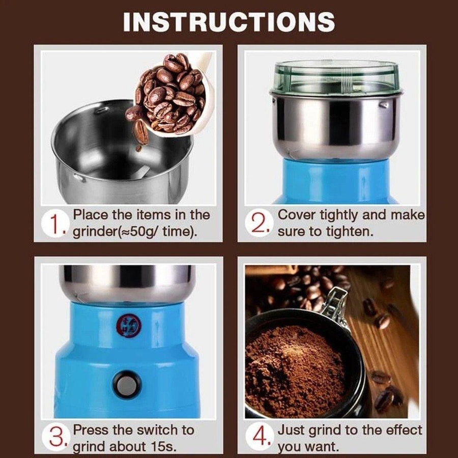 Electric Mini Kitchen Coffee Spice Grinder - Image 9