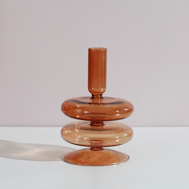 Nordic Stylish Bubble Glass Candle Holder - Image 21