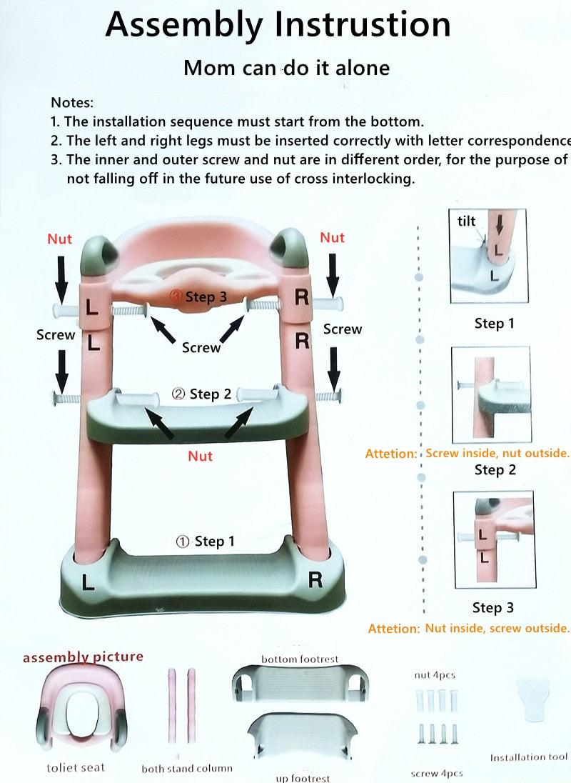 Baby Potty Training Ladder Seat - Image 3