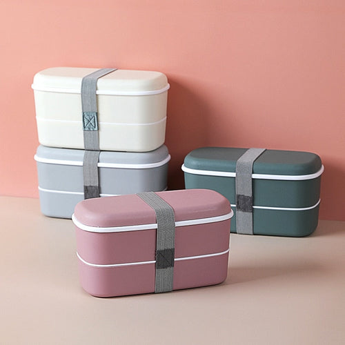 Double-Layer Metal Fresh Keeper Lunch Box - Image 0
