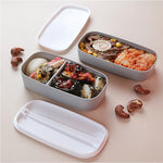 Double-Layer Metal Fresh Keeper Lunch Box