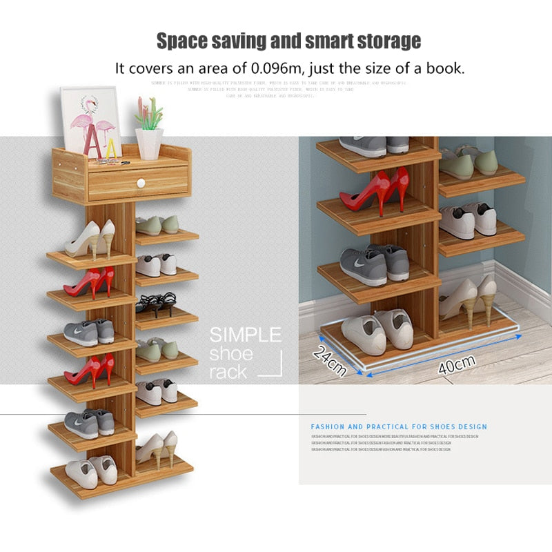 Multi-Layer Simple Space Saving Shoe Rack Shelf - Image 5