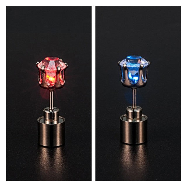 Korean Style LED Colorful Zircon Earrings - Image 8