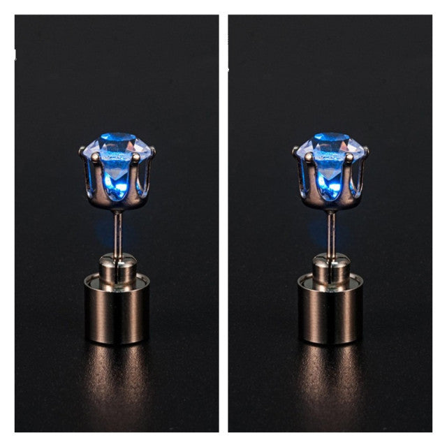 Korean Style LED Colorful Zircon Earrings