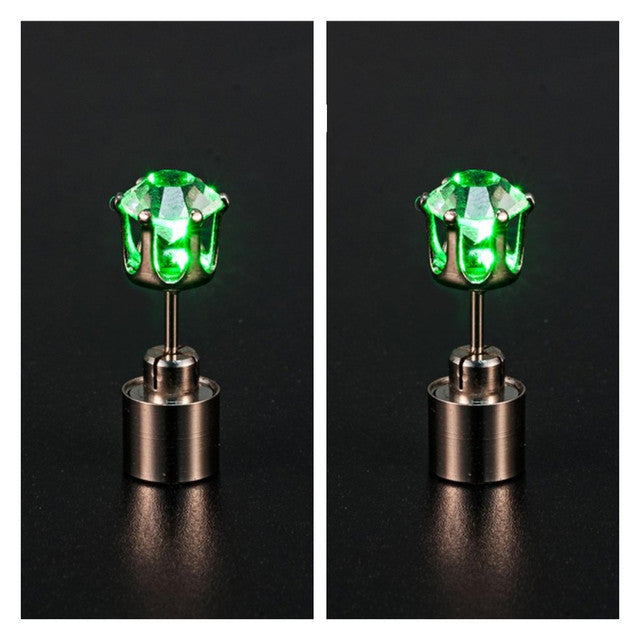 Korean Style LED Colorful Zircon Earrings - Image 16