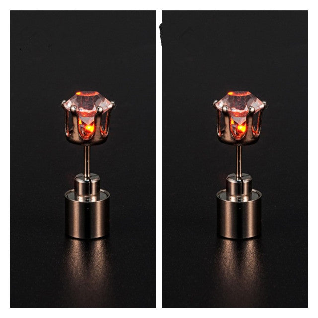 Korean Style LED Colorful Zircon Earrings - Image 17