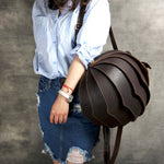 Handmade Leather Beetle Unisex Bag