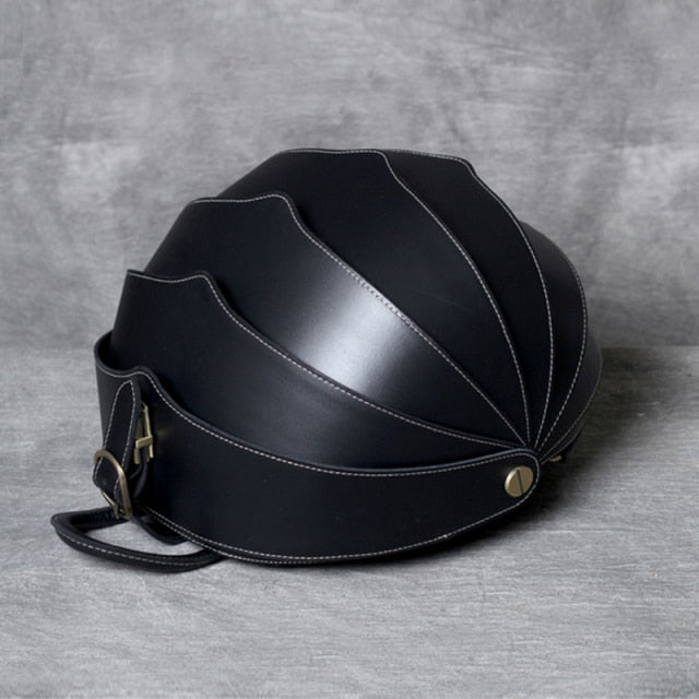 Handmade Leather Beetle Unisex Bag - Image 8