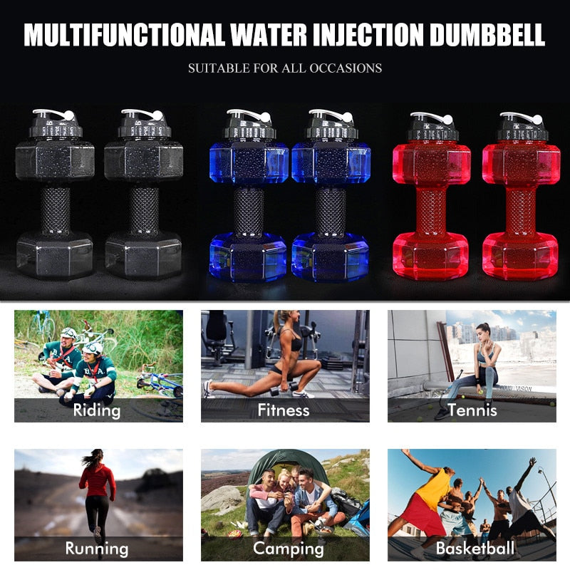 2.2L Creative Water Dumbbell Bottle - Image 4