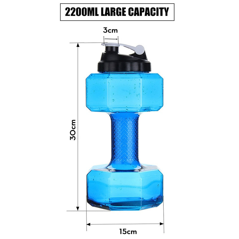2.2L Creative Water Dumbbell Bottle - Image 3