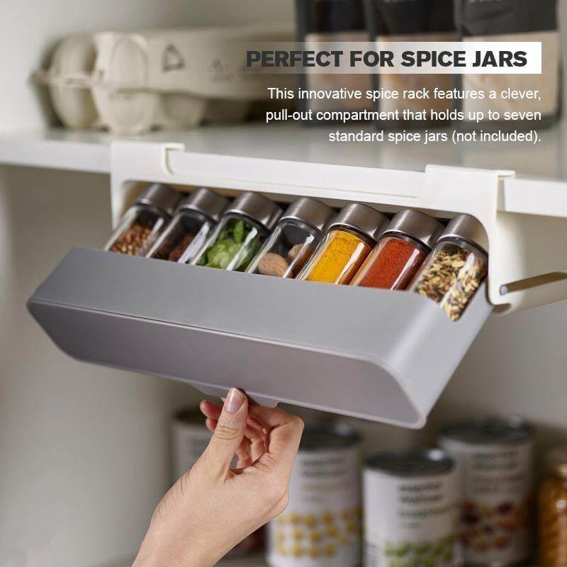 Kitchen Under-Shelf Spice Organizer - Image 0