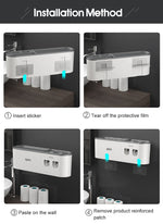 Automatic Toothpaste Squeezer Bathroom Storage Rack