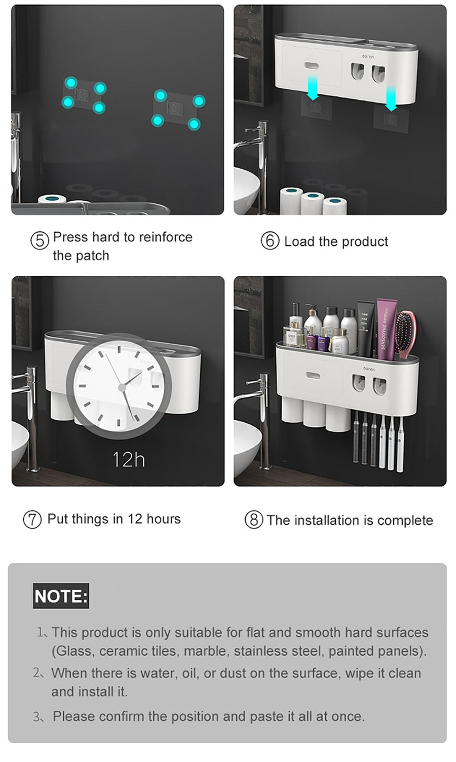 Automatic Toothpaste Squeezer Bathroom Storage Rack - Image 8