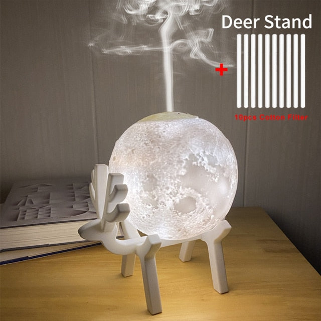 Ultrasonic Moon Creative Air Humidifier Led Lamp