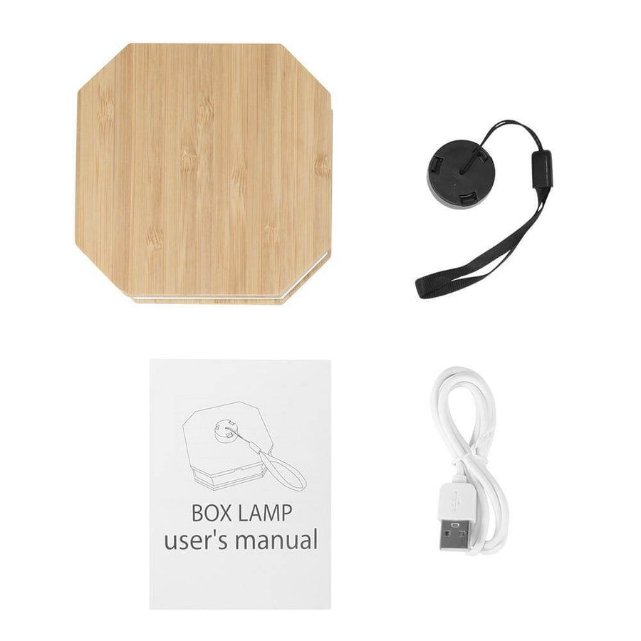 USB Rechargeable Retro Accordion Wooden LED Lamp - Image 15