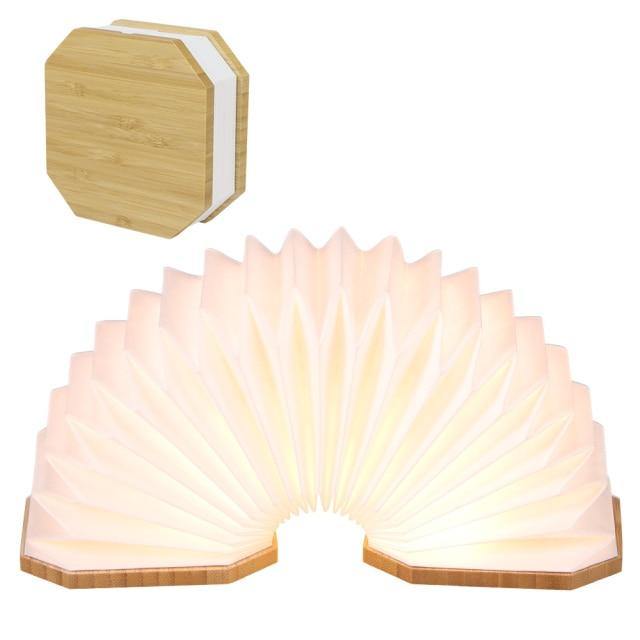 USB Rechargeable Retro Accordion Wooden LED Lamp - Image 25
