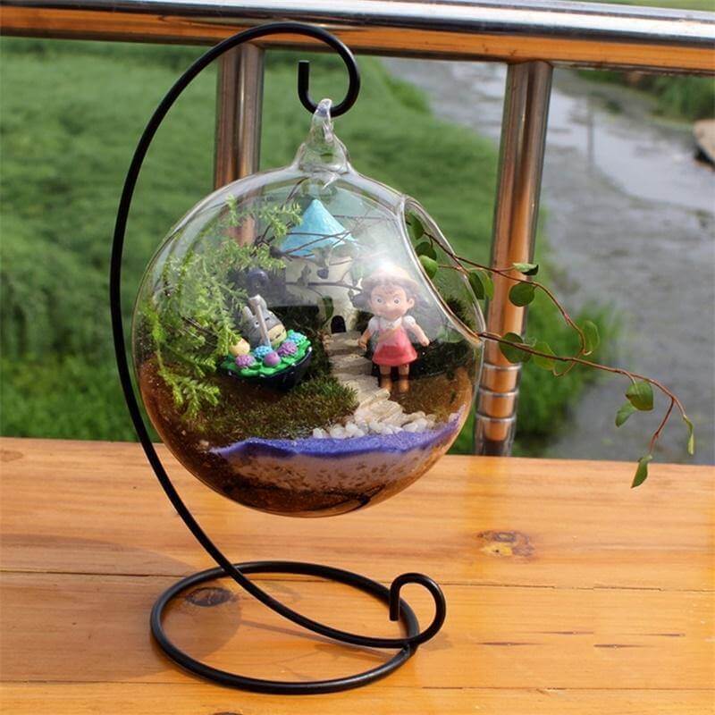 Creative Clear Glass Ball Vase - Image 7