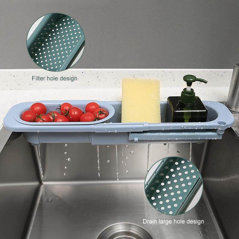 Kitchen Retractable Sink Rack Organizer - Image 1
