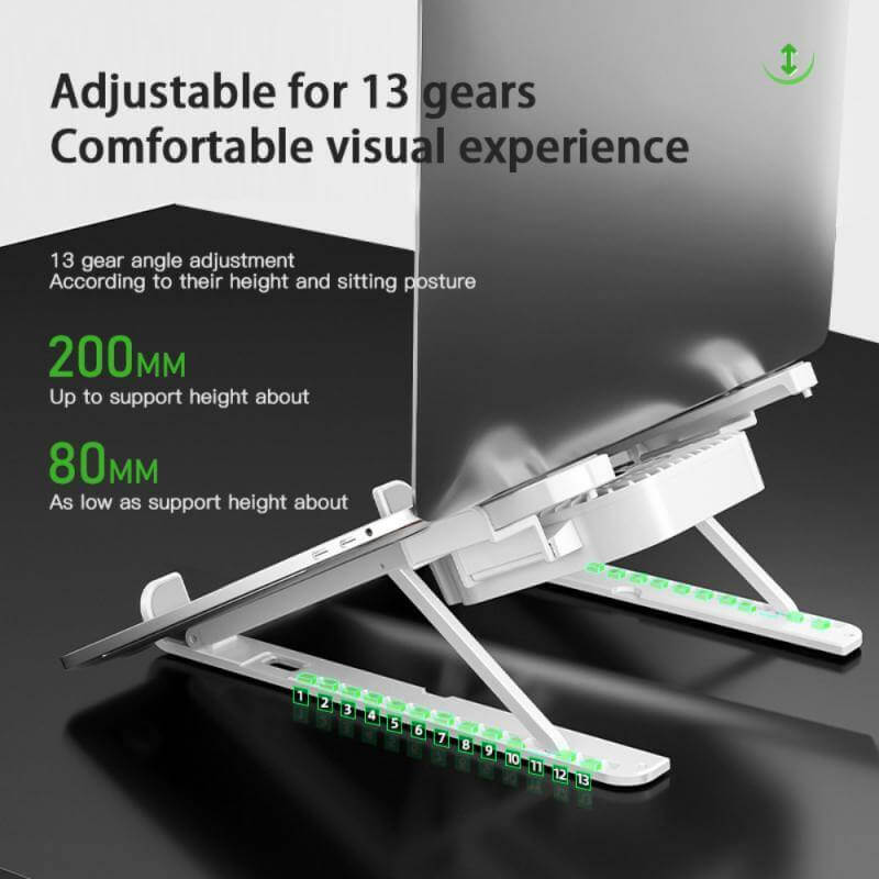 Dual Cooling Foldable Laptop Stand - Image 3