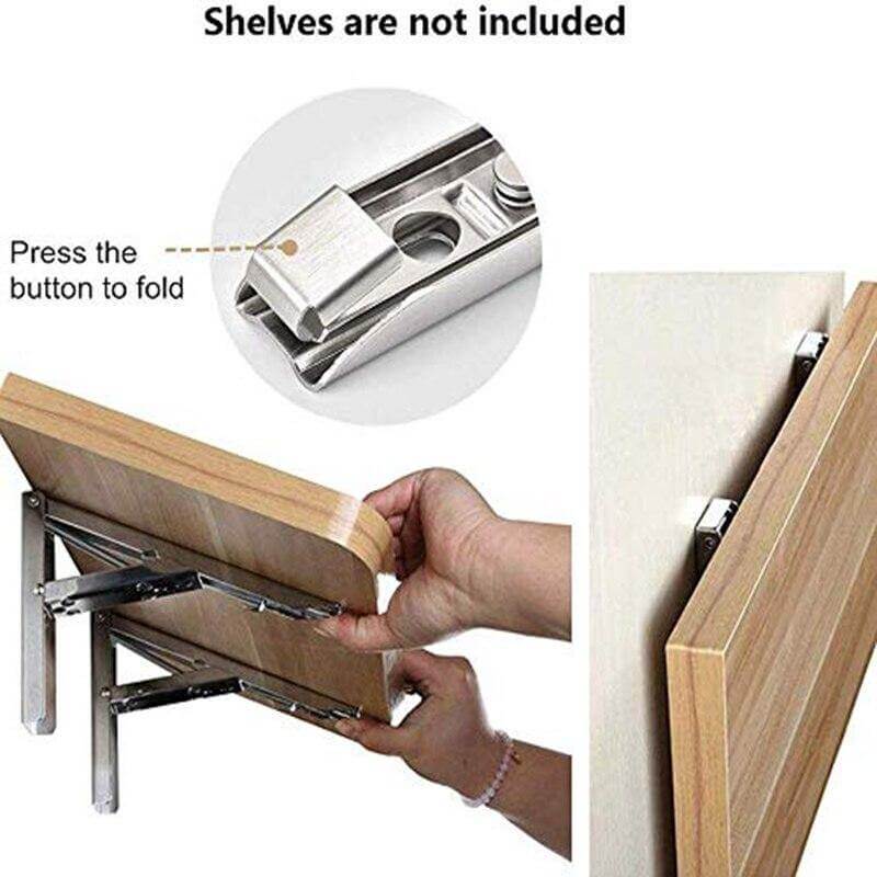 2PCS Triangle Folding Wall Mounted Shelf - Image 10