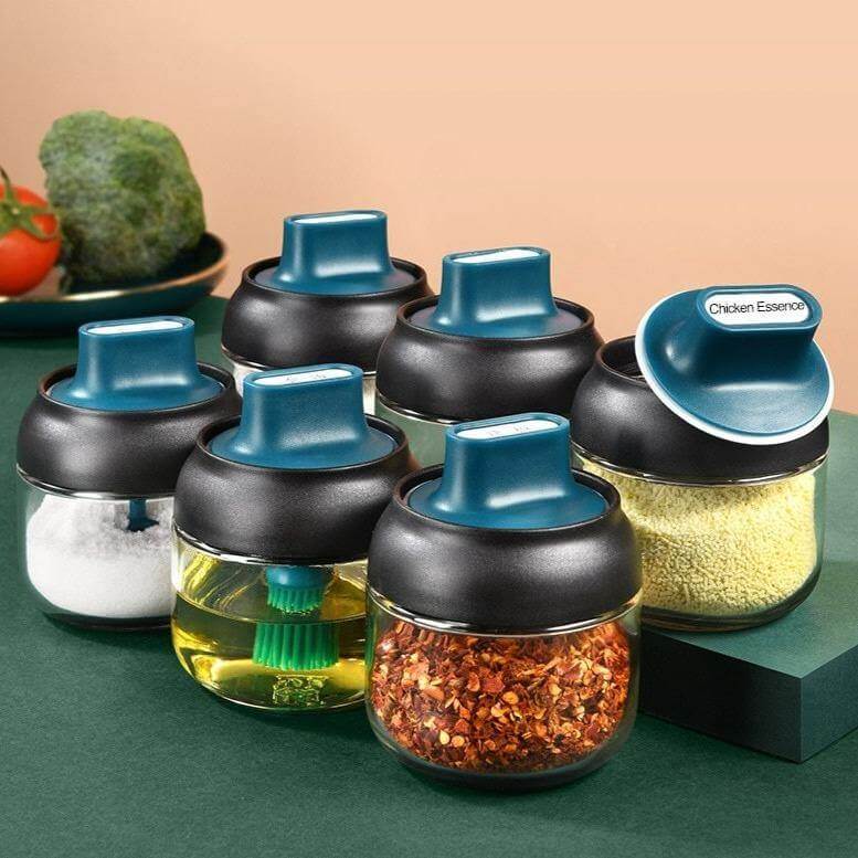 Salt and Pepper Seasoning Organizer Spice Jars