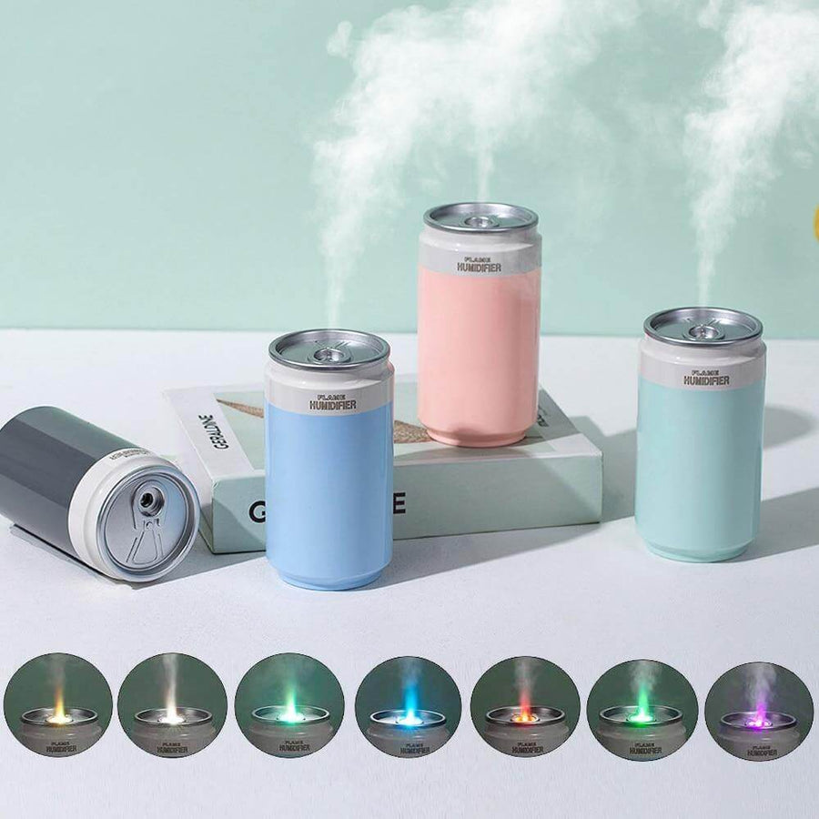 Portable Ultrasonic Bottle Air Humidifier with Mini Lamp - Image 0