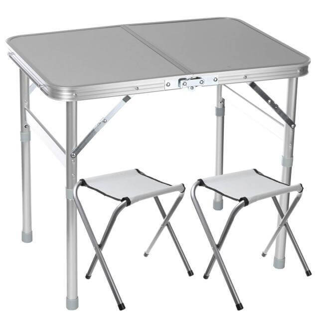 Outdoor Waterproof Adjustable Foldable Picnic Table Set - Image 9