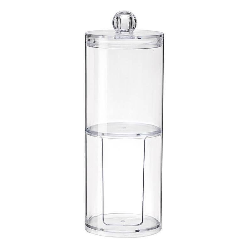 Transparent Round Style Makeup Cotton Box - Image 5
