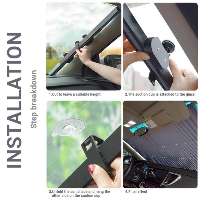 Car Retractable Automatic Windshield UV Blocking Sunshade - Image 7