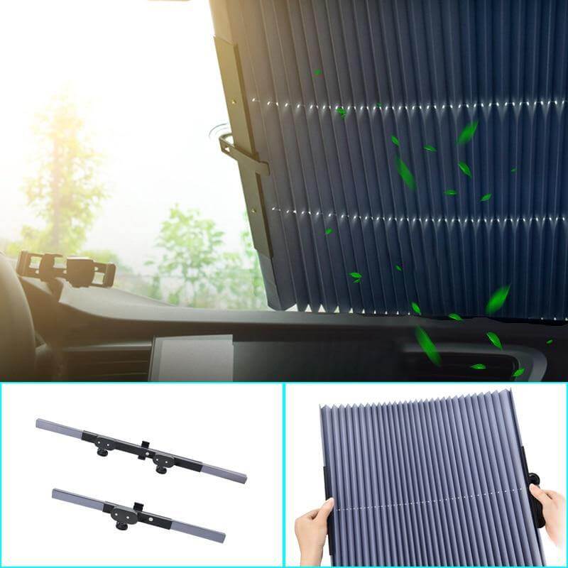 Car Retractable Automatic Windshield UV Blocking Sunshade