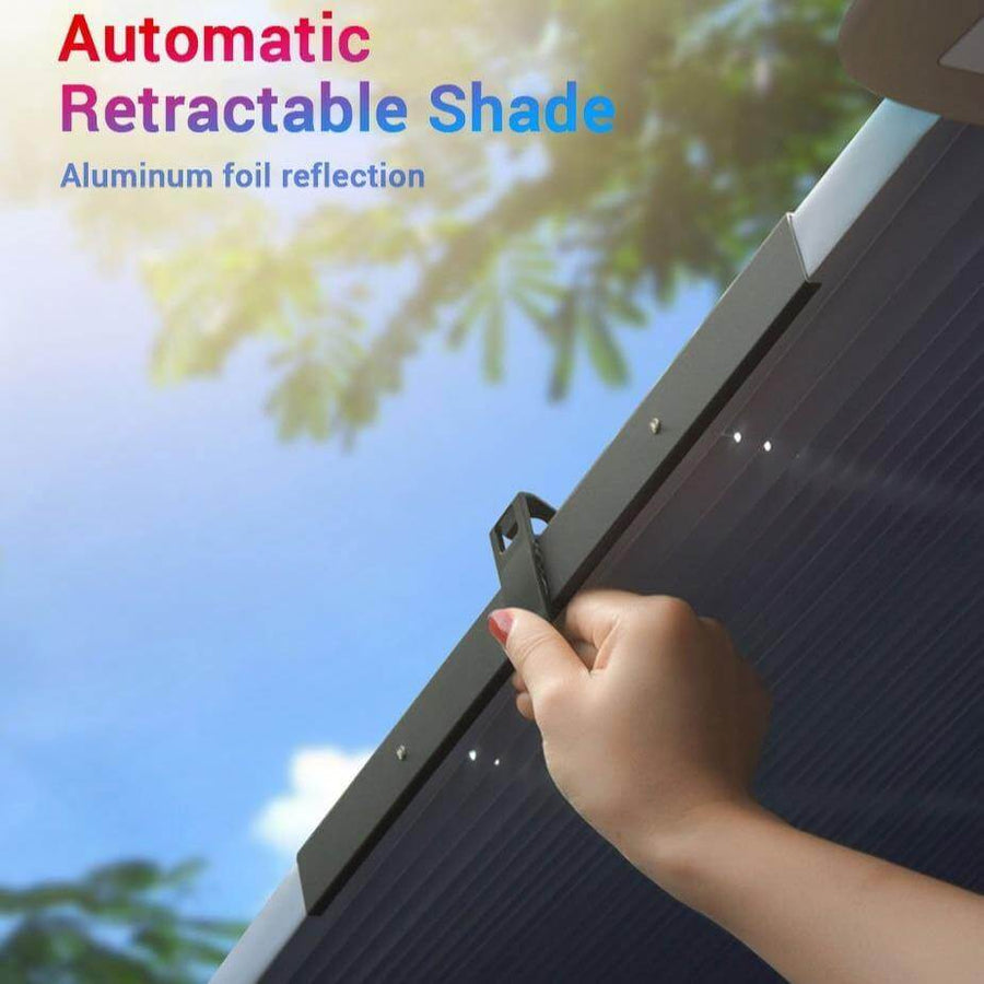 Car Retractable Automatic Windshield UV Blocking Sunshade - Image 0