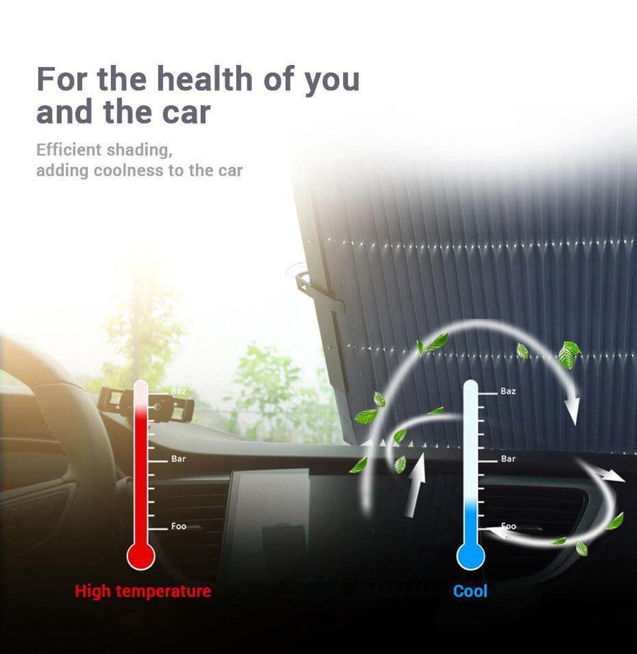 Car Retractable Automatic Windshield UV Blocking Sunshade - Image 2