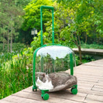 Transparent Pet Travel Trolley Capsule