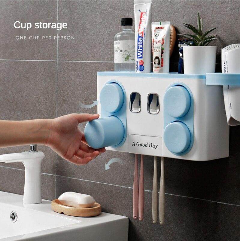 Wall Mount Multifunctional Bathroom Storage Rack