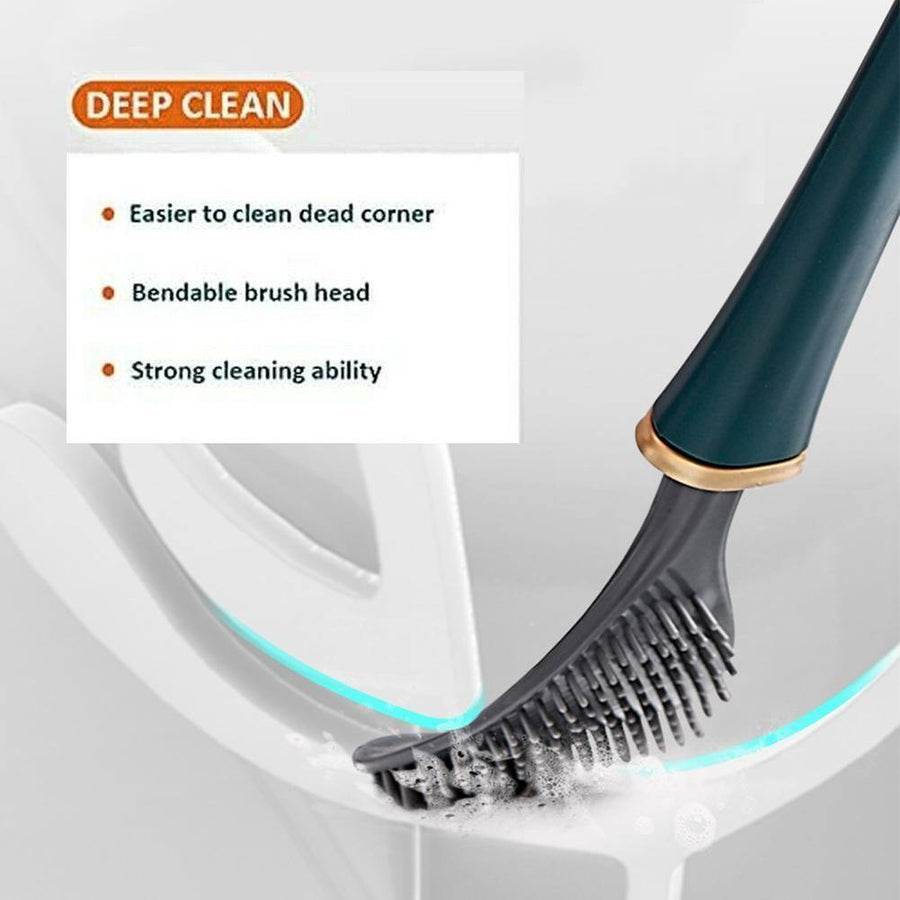 Wall Mounted Soft Silicone Toilet Brush - Image 5