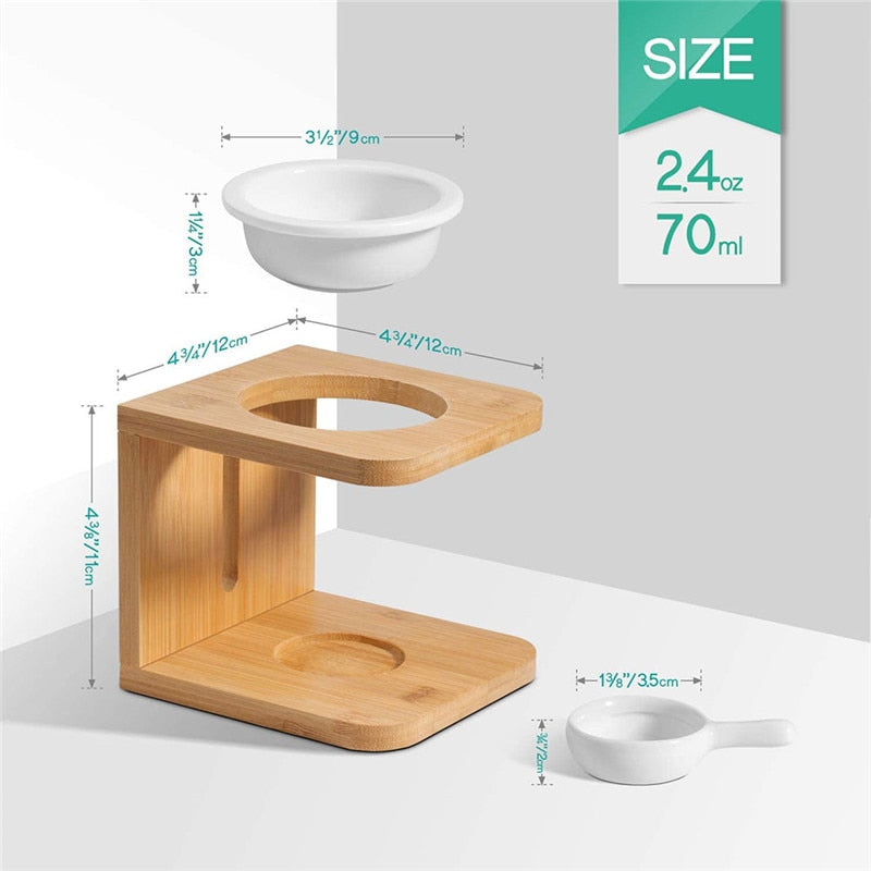 Natural Bamboo Candle Essential Oil Incense Burner - Image 2
