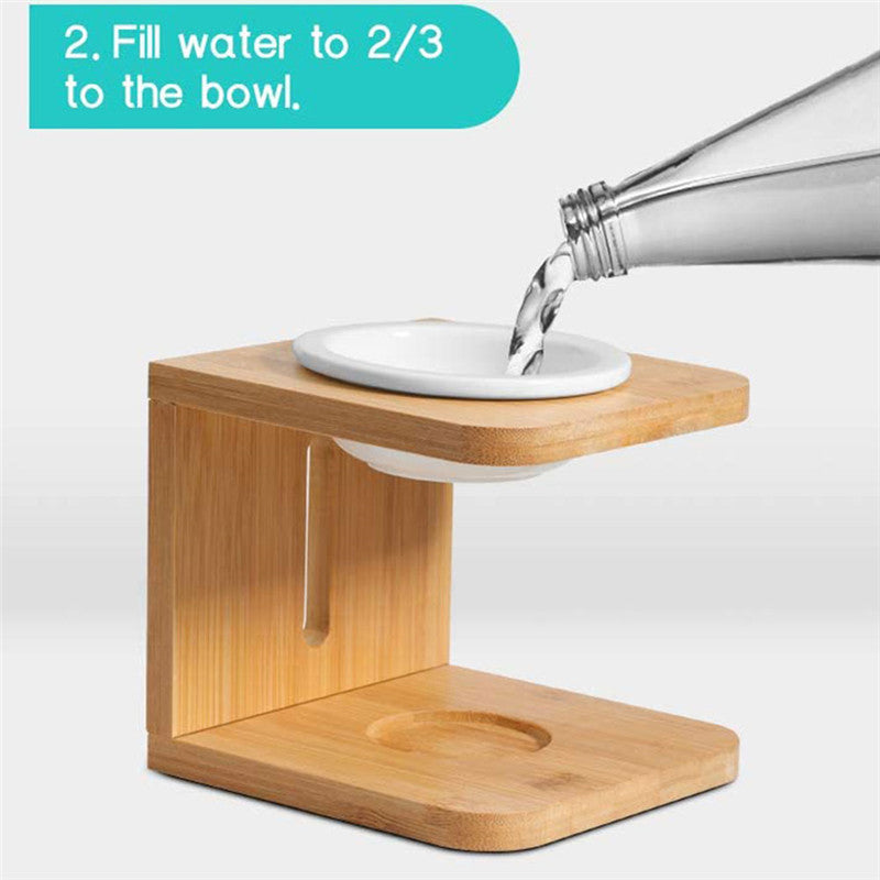 Natural Bamboo Candle Essential Oil Incense Burner - Image 7