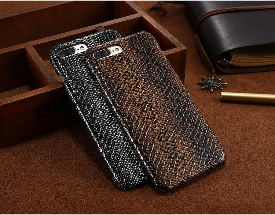 Luxury Crocodile Snake Leather Case For Iphone - Image 5