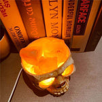 Skull Head Shaped Crystal Salt LED Night Light - MaviGadget