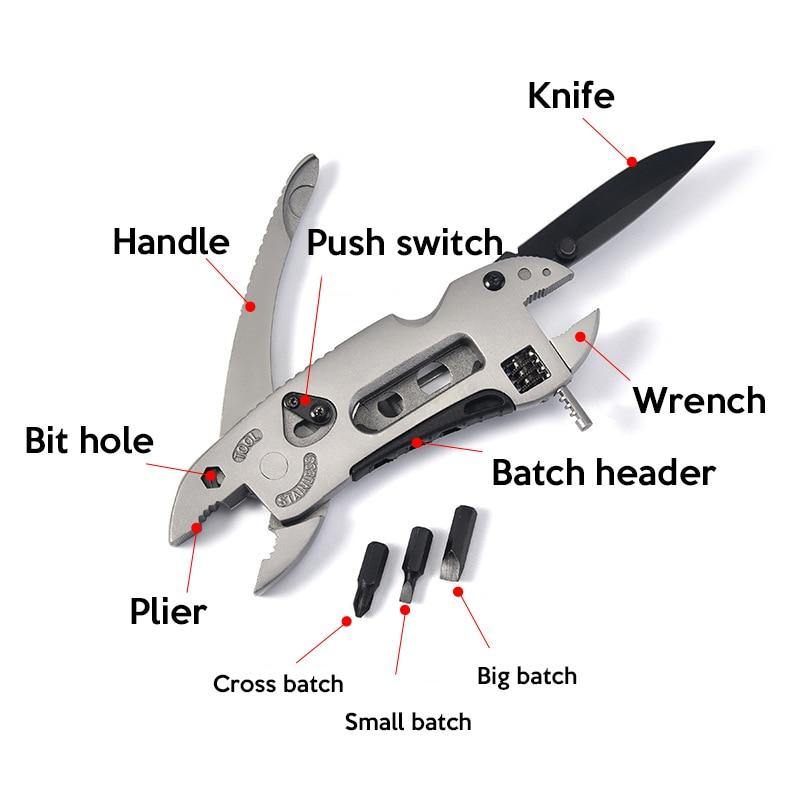 9In1 Multifunctional Keychain Pocket Screwdriver Set - Image 1
