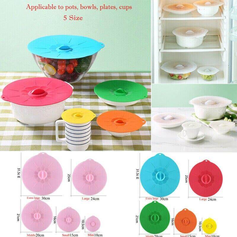 Silicone Stretch Bowl Lid Set - Image 4