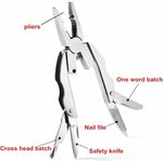 6in1 Foldable Travel Camping Keychain Tool Kit