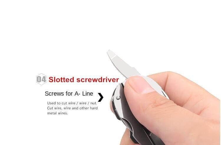 6in1 Foldable Travel Camping Keychain Tool Kit - Image 9