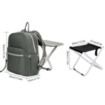 2in1 Foldable Camping Chair Combo Backpack